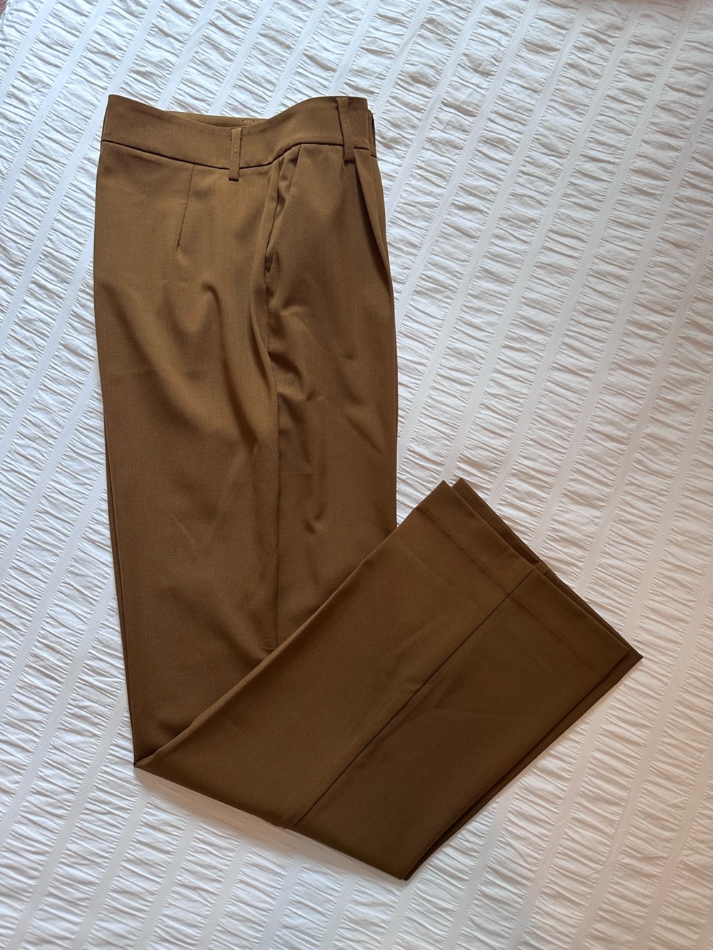 OAK + FORT Women’s High-Rise Pleated Wide Leg Pant
